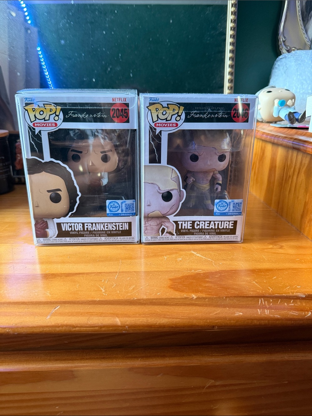 Funko Pop! Movies Victor Frankenstein & The Creature Vinyl Figures - White/Brown